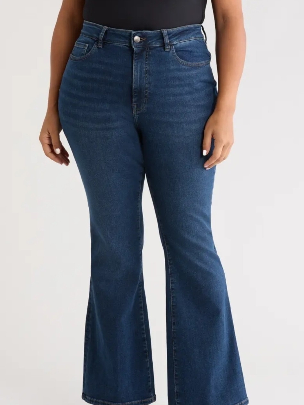Jessica Simpson Women High Rise Flare Blue Denim Jeans Size 16